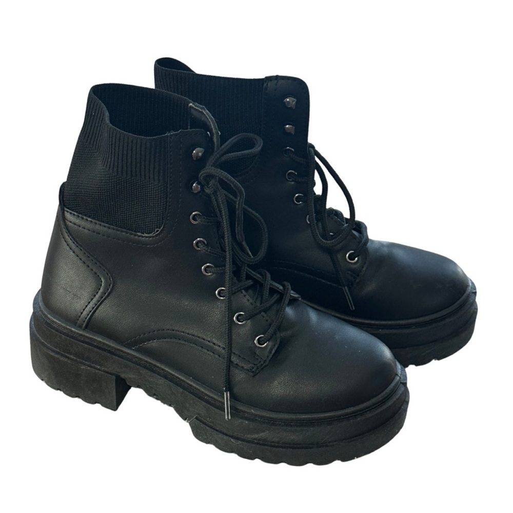 Black Women's Combat Boots